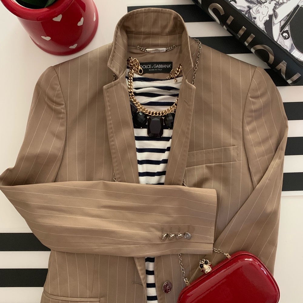 (New) Dolce&gabbana Pinstripes Blazer
